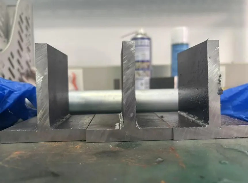 Cross sectiona fter cutting