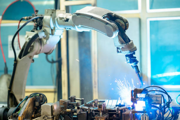 White laser welding robot